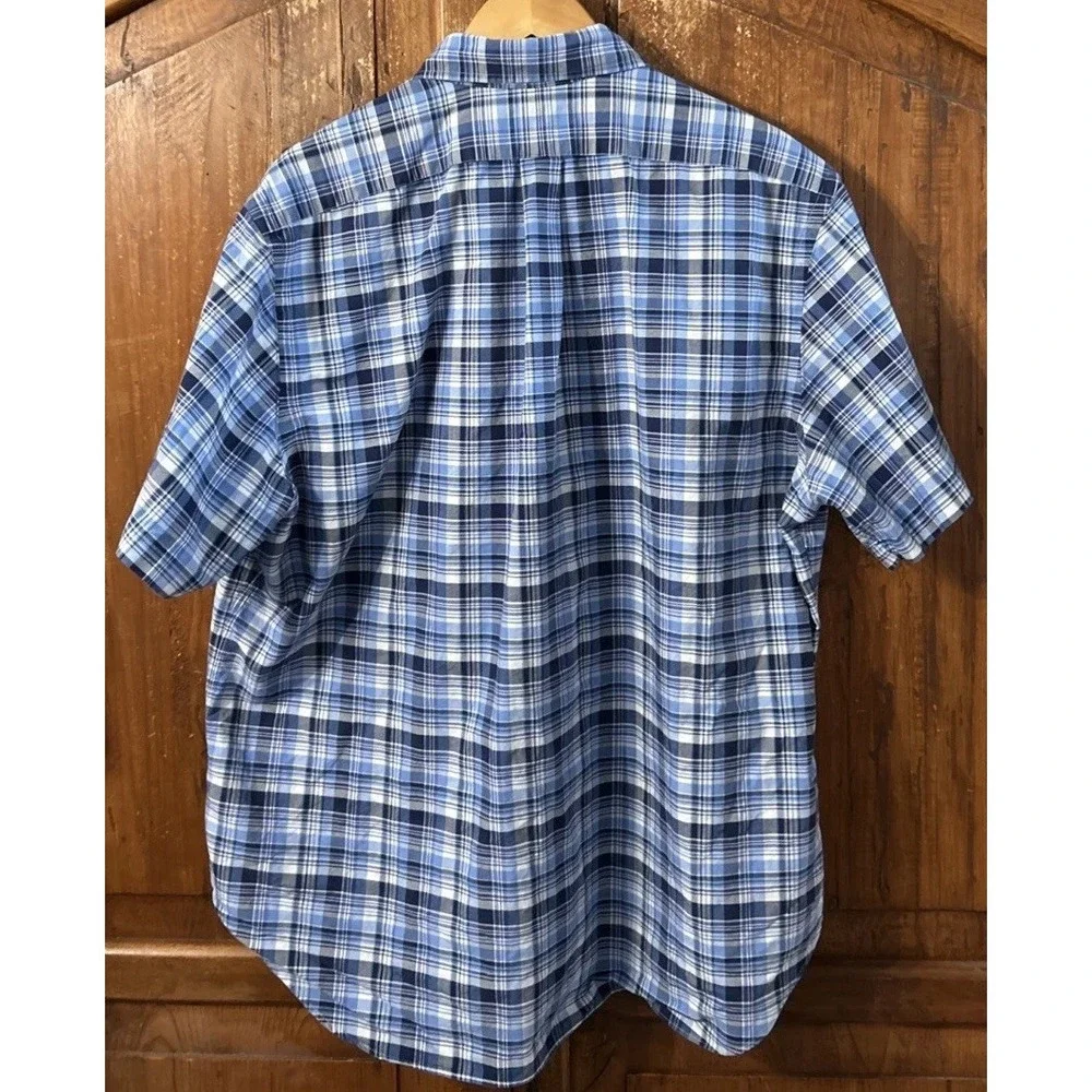 Mens Polo Ralph Lauren Classic Fit Short Sleeve Plaid Shirt Sz 2XL